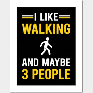3 People Walking Posters and Art